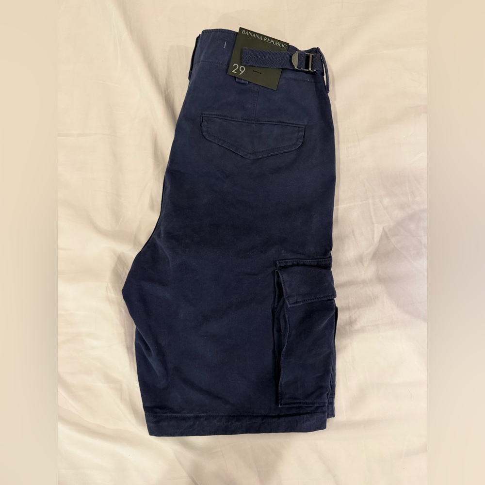 Banana Republic Dark Blue Cargo Shorts NWT